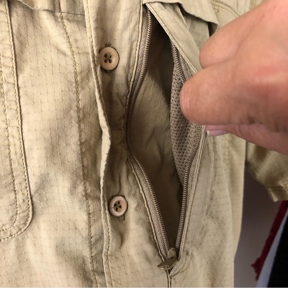 Men's Carhartt Force Dark Khaki Short Sleeve Button Down Work Shirt. Size Medium - Picture 10 of 16